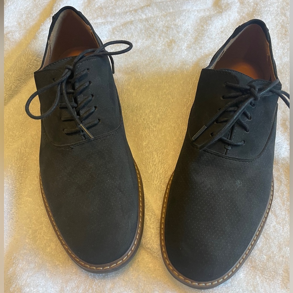 Mens 7.5 Faux Suede Dress Shoe